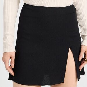 Reformation Black Mini Skirt